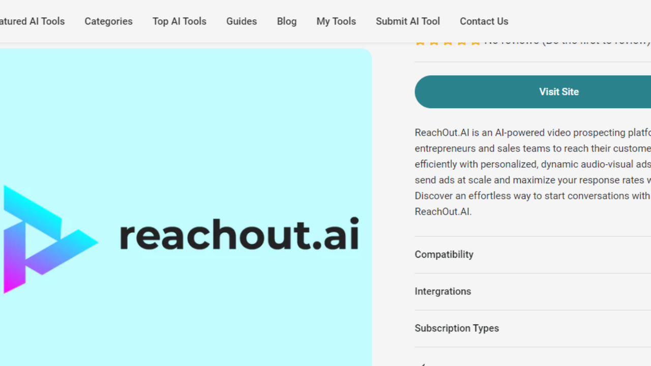 Reach Out: Ai Tool Features, Price, Pros & Cons, Alternatives